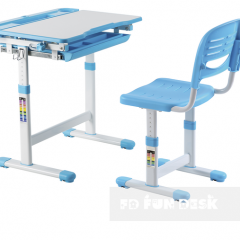 Комплект парта + стул трансформеры Cantare Blue в Игре - igra.mebel24.online | фото