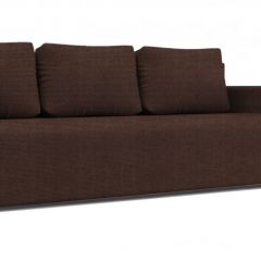 Диван Алиса 4 Shaggy CHOCOLATE - Teos Black в Игре - igra.mebel24.online | фото