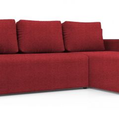 Диван угловой Алиса 3 Shaggy RED - TEOS BLACK в Игре - igra.mebel24.online | фото