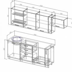 Кухонный гарнитур Лофт 2550 (Стол. 26мм) в Игре - igra.mebel24.online | фото 2