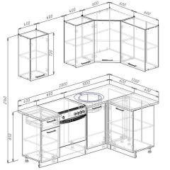 Кухонный гарнитур угловой Жемчуг 2000х1200 (Стол. 26мм) в Игре - igra.mebel24.online | фото 2