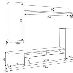 Гостиная Альфа (Дуб крафт золотой/Графит софт) в Игре - igra.mebel24.online | фото 2