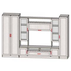 Гостиная ПРАГА-1 Анкор белый в Игре - igra.mebel24.online | фото 2