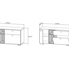 ЛАНС Комод К101 (дуб бунратти/белый) в Игре - igra.mebel24.online | фото 2