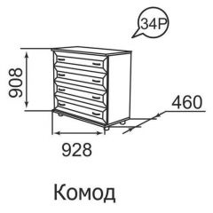 Комод Ника-Люкс 34 в Игре - igra.mebel24.online | фото