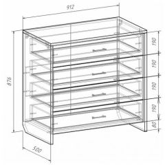 Комод с плитой 22 мм ЛИБЕРТИ в Игре - igra.mebel24.online | фото 3