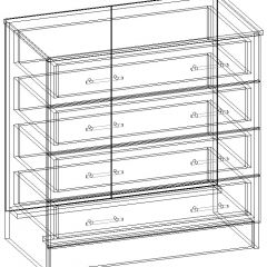 СОФИЯ Комод К800 (венге/дуб белфорт) в Игре - igra.mebel24.online | фото 3