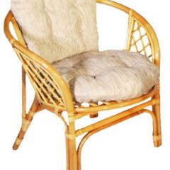 Кресло Багама, подушки светлые обычные шенил (Мёд) в Игре - igra.mebel24.online | фото