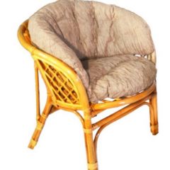 Кресло Багама, подушки светлые полные шенил (Мёд) в Игре - igra.mebel24.online | фото