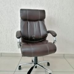 Кресло Barneo K-303 для руководителя (коричневая экокожа) в Игре - igra.mebel24.online | фото 1