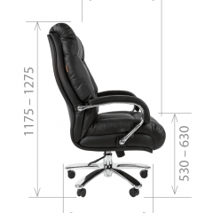 Кресло для руководителя CHAIRMAN 405 (Кожа) Черное в Игре - igra.mebel24.online | фото 5