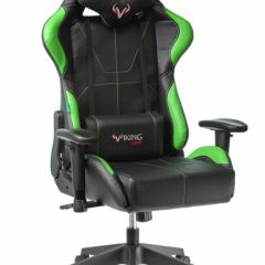 Кресло игровое Бюрократ VIKING 5 AERO LGREEN черный/салатовый в Игре - igra.mebel24.online | фото