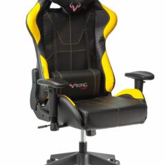 Кресло игровое Бюрократ VIKING 5 AERO YELLOW черный/желтый в Игре - igra.mebel24.online | фото