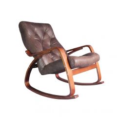 Кресло качалка Гранд 103-З-Ш Шоколад в Игре - igra.mebel24.online | фото