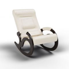 Кресло-качалка Вилла 11-К-КР (экокожавенге) КРЕМ в Игре - igra.mebel24.online | фото