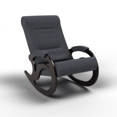 Кресло-качалка Вилла 11-Т-ГР (тканьвенге) ГРАФИТ в Игре - igra.mebel24.online | фото