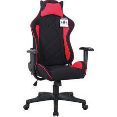 Кресло компьютерное BRABIX GT Racer GM-101 + подушка (ткань) черное/красное (531820) в Игре - igra.mebel24.online | фото