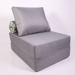 Кресло-кровать-пуф бескаркасное Прайм (Серый) в Игре - igra.mebel24.online | фото