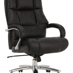 Кресло офисное BRABIX PREMIUM "Bomer HD-007" (рециклированная кожа, хром, черное) 531939 в Игре - igra.mebel24.online | фото