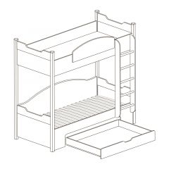 Кровать 2-х ярусная №421 Прованс в Игре - igra.mebel24.online | фото 2