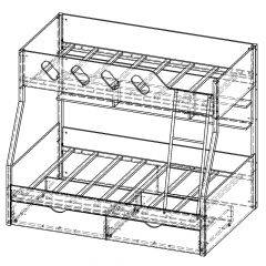 Кровать двухъярусная ДЕЛЬТА-20.02 в Игре - igra.mebel24.online | фото 6