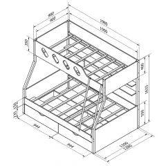 Кровать двухъярусная ДЕЛЬТА-20.02 в Игре - igra.mebel24.online | фото 5