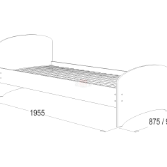 Кровать-4 одинарная (800*1900) в Игре - igra.mebel24.online | фото 2