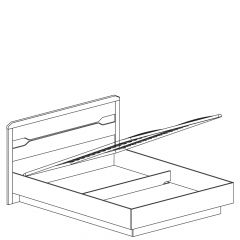 Кровать двойная с ПМ и мягким изголовьем №316 Ронда (1600) в Игре - igra.mebel24.online | фото 3