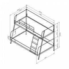 Кровать двухъярусная Дельта Лофт-20.02.04 Белый в Игре - igra.mebel24.online | фото 2