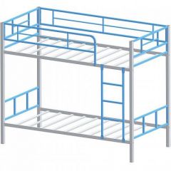 Кровать двухъярусная "Севилья-2.01 комбо" Серый/Голубой в Игре - igra.mebel24.online | фото 2