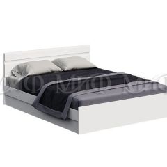 НЭНСИ NEW Кровать 1,6 м с ПМ (Белый глянец холодный/Белый) в Игре - igra.mebel24.online | фото
