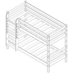 Кровать низкая с прямой лестницей Соня (Вариант 11) в Игре - igra.mebel24.online | фото 4