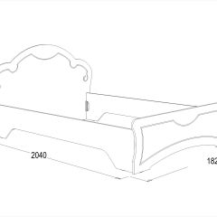 Кровать Ольга-10 МДФ (1600) без основания в Игре - igra.mebel24.online | фото 2