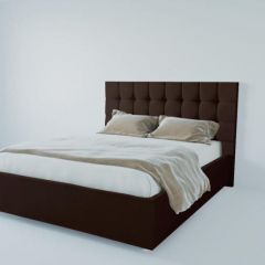 Кровать Венеция без основания 800 (экокожа коричневая) в Игре - igra.mebel24.online | фото 1