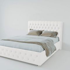 Кровать Версаль 1600 без основания (экокожа белый) в Игре - igra.mebel24.online | фото