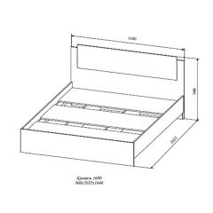 СОФИ СКР1600.1 Кровать 1600 в Игре - igra.mebel24.online | фото 2