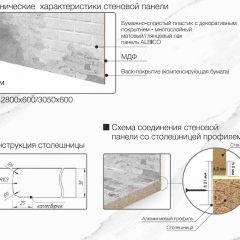 Кухонный фартук со столешницей (А-01) в едином стиле (3050 мм) в Игре - igra.mebel24.online | фото 7