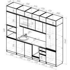 Кухонный гарнитур Адажио люкс 3000 мм в Игре - igra.mebel24.online | фото 2