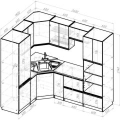 Кухонный гарнитур Адажио оптима 1800х2400 мм в Игре - igra.mebel24.online | фото 2