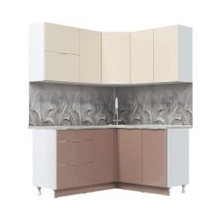 Кухонный гарнитур Асти-латте угловой 1,4*1,6 в Игре - igra.mebel24.online | фото 3