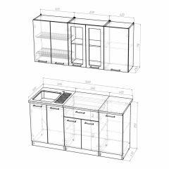 Кухонный гарнитур Инна стандарт 1600 в Игре - igra.mebel24.online | фото 3