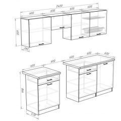 Кухонный гарнитур Кремона (2.4 м) в Игре - igra.mebel24.online | фото 3