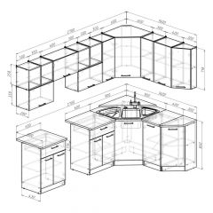 Кухонный гарнитур Лариса оптима 5 2700х1600 мм в Игре - igra.mebel24.online | фото 2