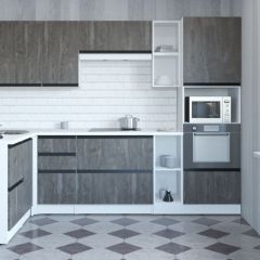 Кухонный гарнитур Ноктюрн мега прайм 1500х2700 мм в Игре - igra.mebel24.online | фото 1