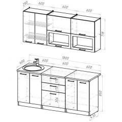 Кухонный гарнитур Паола макси 1800 мм в Игре - igra.mebel24.online | фото 2