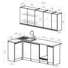 Кухонный гарнитур Сиена прайм 400 1100х2000 мм в Игре - igra.mebel24.online | фото 2