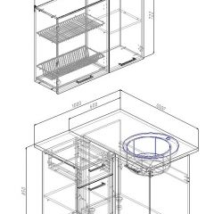 Кухонный гарнитур угловой Вегас 1000*1000 (Стол. 26мм) в Игре - igra.mebel24.online | фото 2