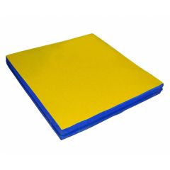Мат гимнастический 1х1х0,05м цв. синий-желтый в Игре - igra.mebel24.online | фото