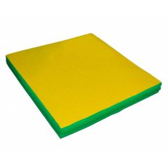 Мат гимнастический 1х1х0,05м цв. зеленый-желтый в Игре - igra.mebel24.online | фото