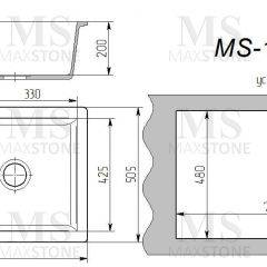 Мойка кухонная MS-11 (750х505) в Игре - igra.mebel24.online | фото 3